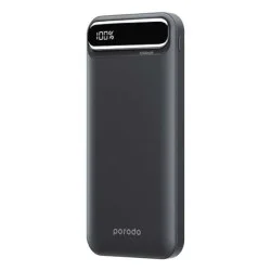 Porodo 10000mAh Power Bank with Digital Display - Black